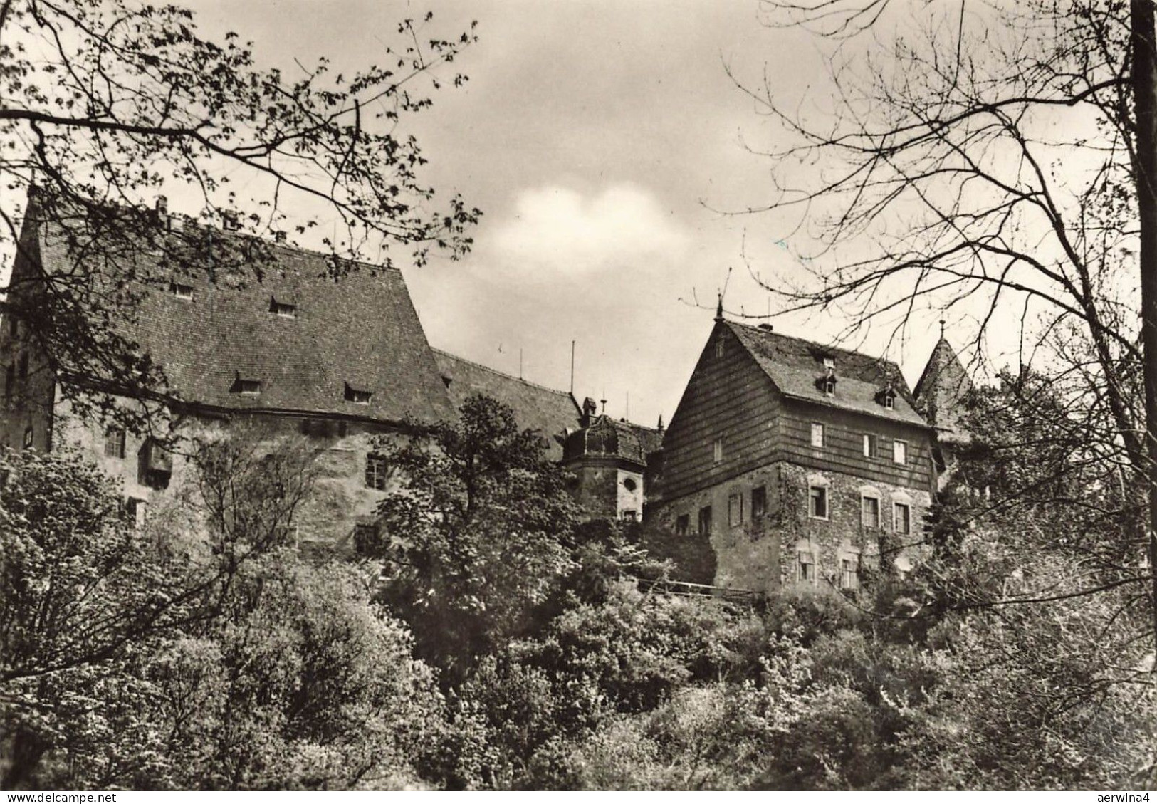 Betriebs-Ferienheim des Kombinates Schwarze Pumpe Reinsberg Sachsen Postkarte AK