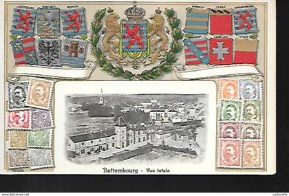 LUXEMBOURG BETTEMBOURG VUE TOTALE GAUFREE TIMBRES