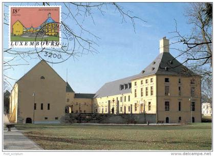 Luxembourg - Chateau de Bettembourg - avec timbre du château