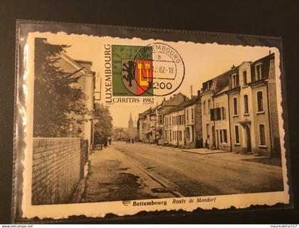Luxembourg Luxemburg Bettembourg route de Mondorf - carte maximum