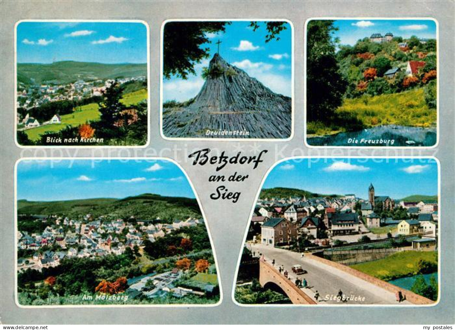 Betzdorf Sieg Druidenstein Freusburg Siegbruecke Molzberg