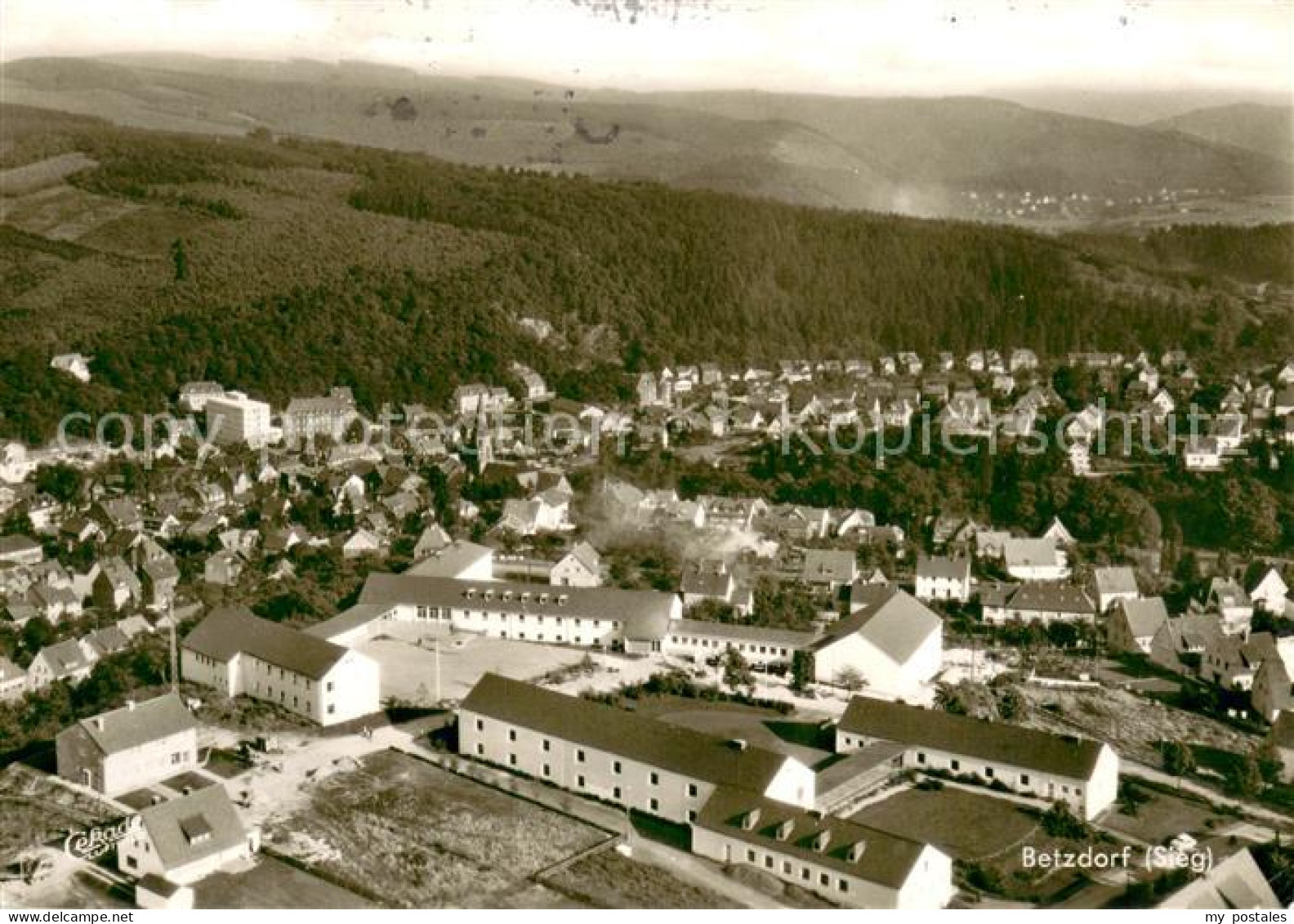 Betzdorf Sieg Fliegeraufnahme Teilansicht