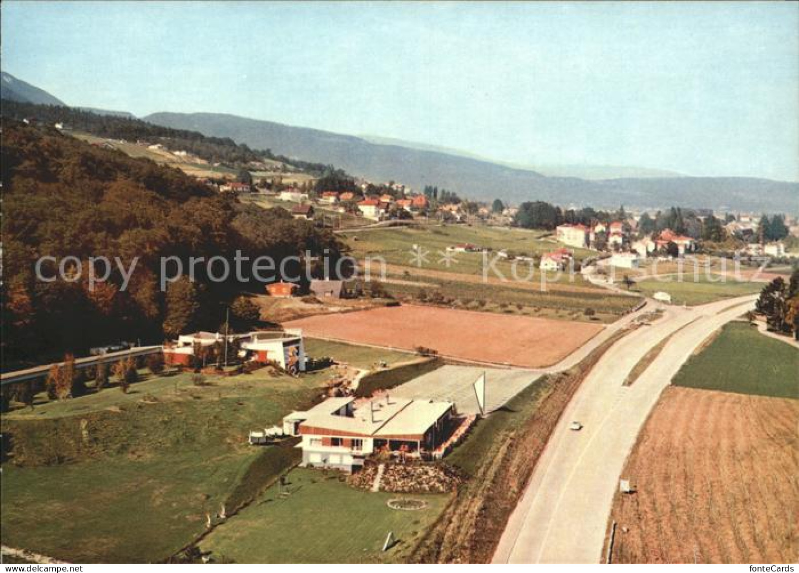 Bevaix Restaurant de L Hippocampe Fliegeraufnahme