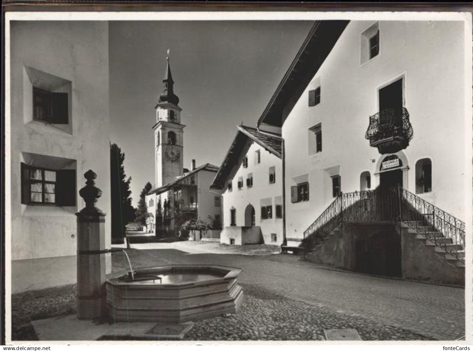 Bever Maloja Dorfplatz