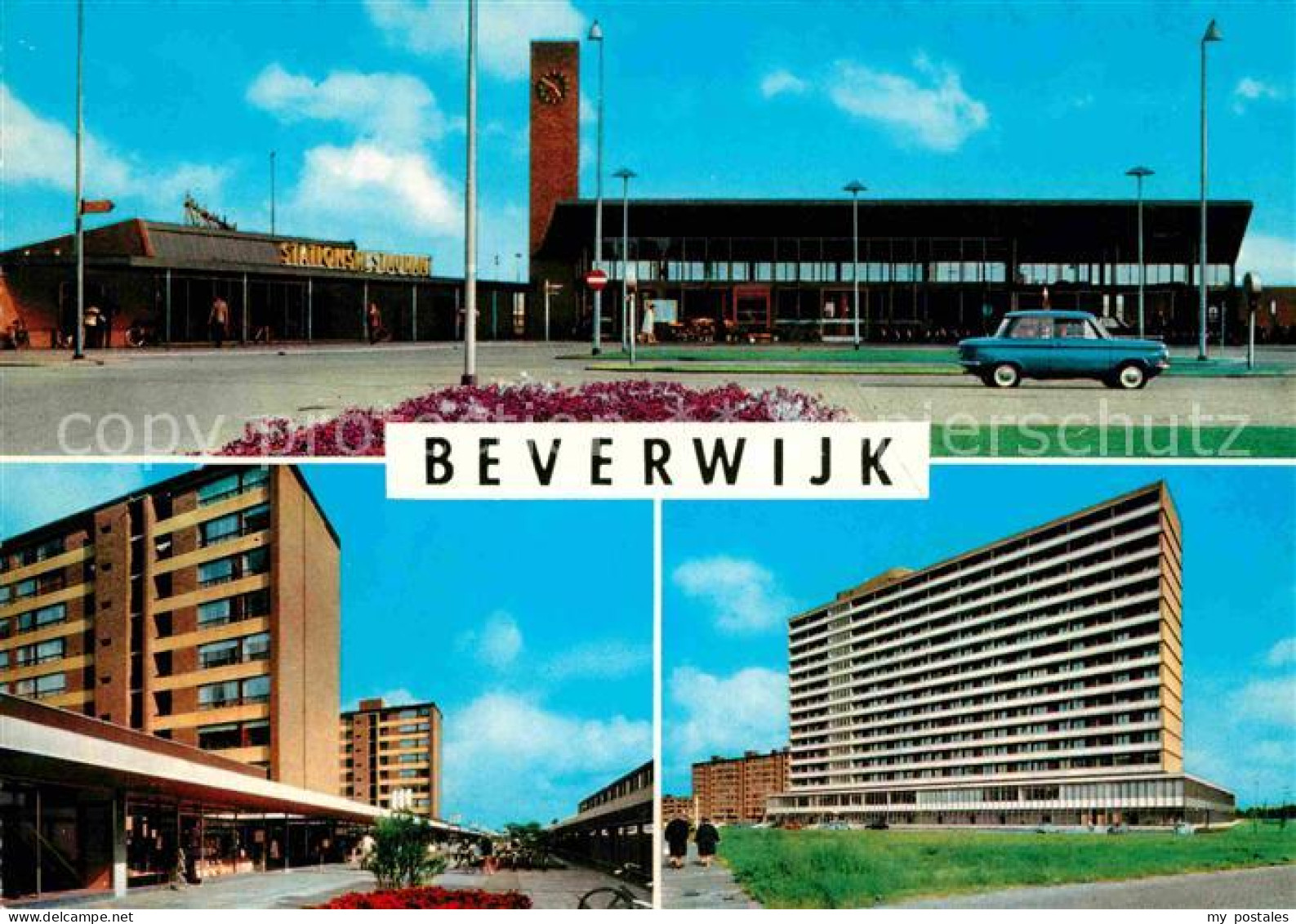 Beverwijk Bahnhof Hochhaeuser