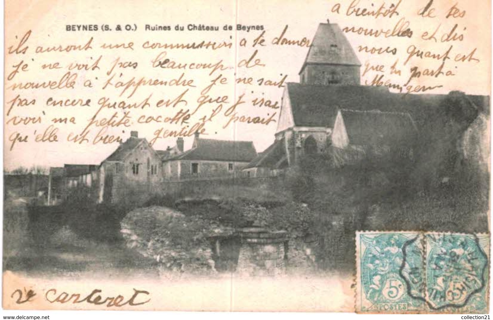 BEYNES .... RUINES DU CHATEAU DE BEYNES