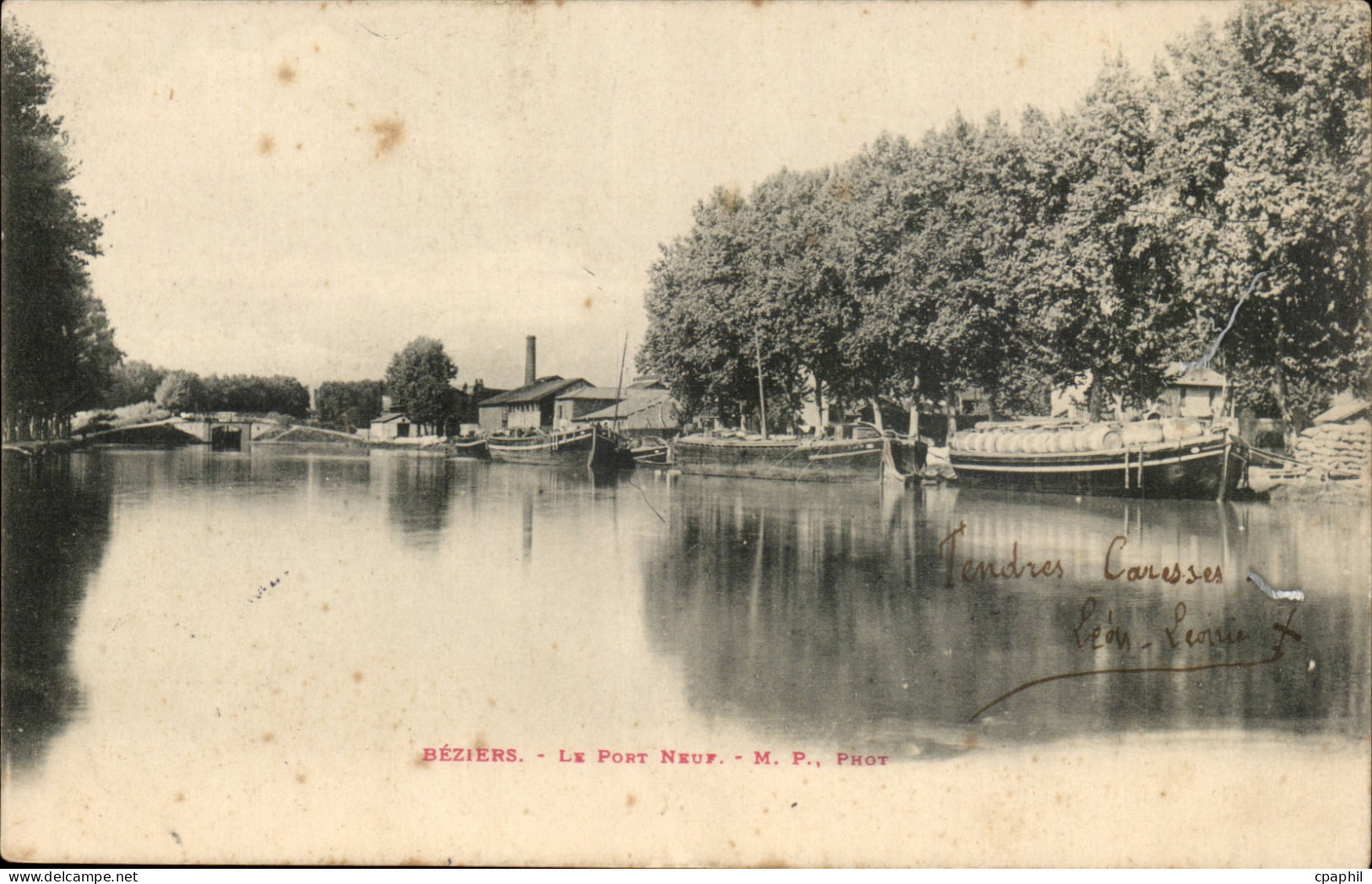 Beziers CPA Le pont neuf
