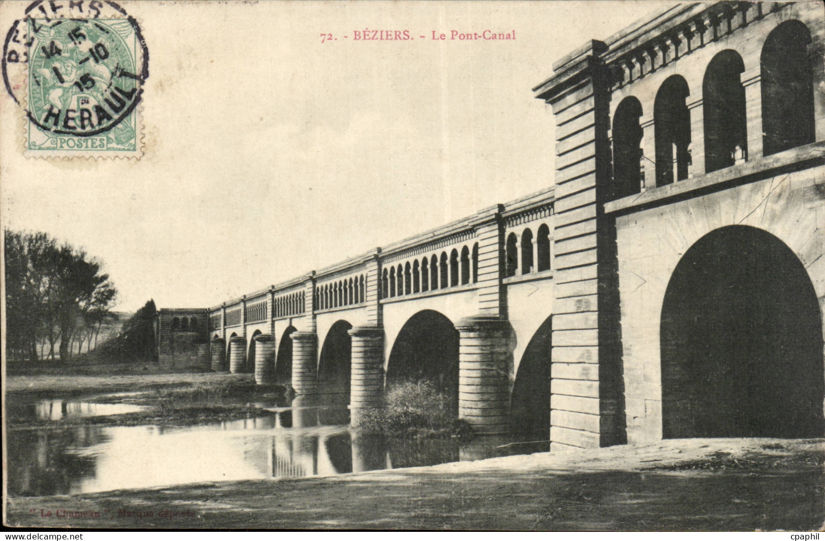 Beziers CPA Pont canal