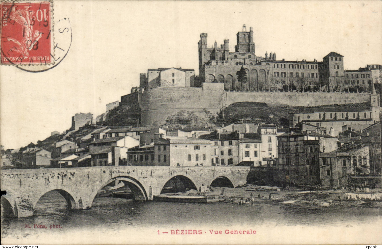 Beziers CPA Vue generale
