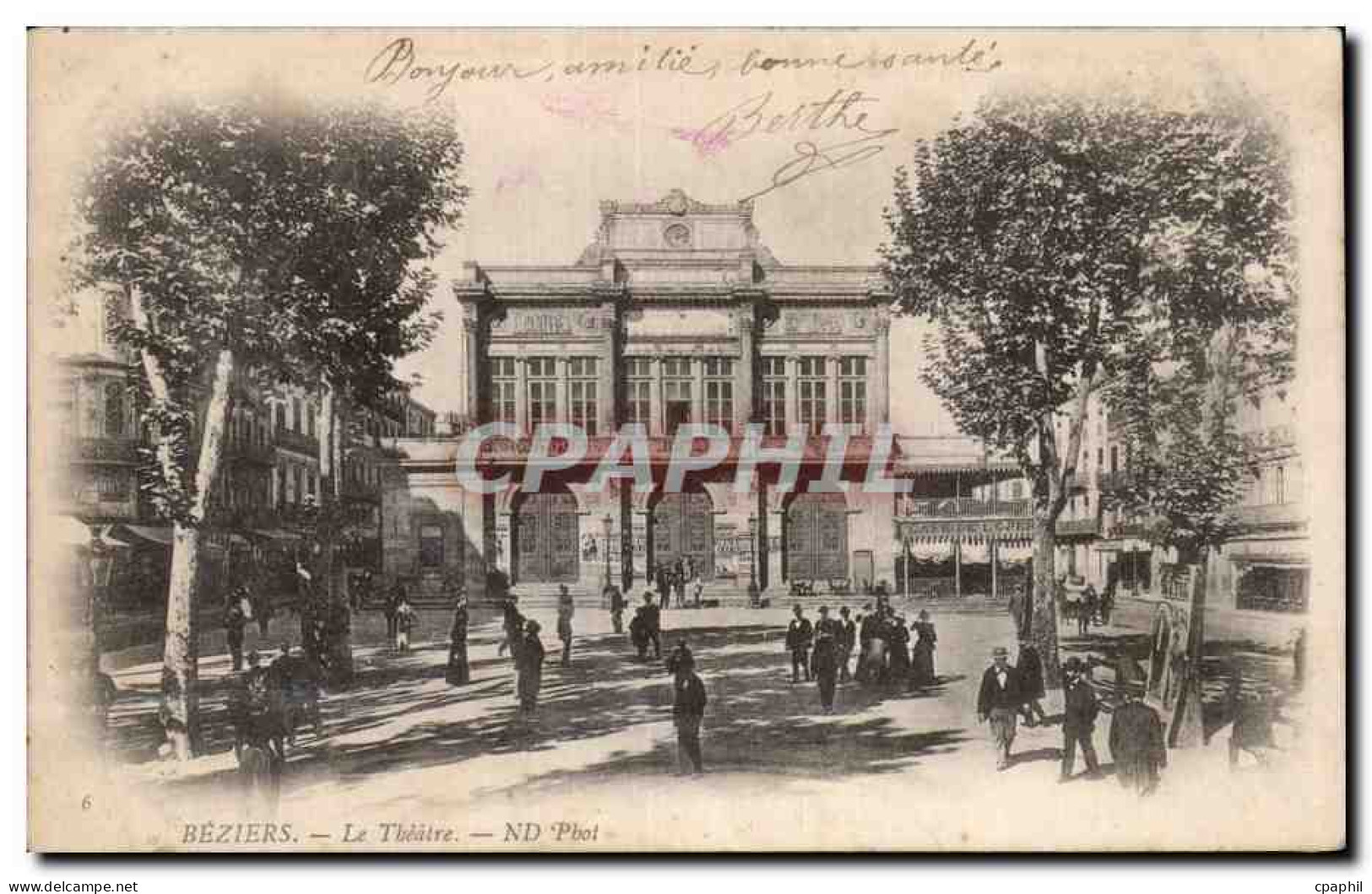 Beziers - Le Theatre - CPA