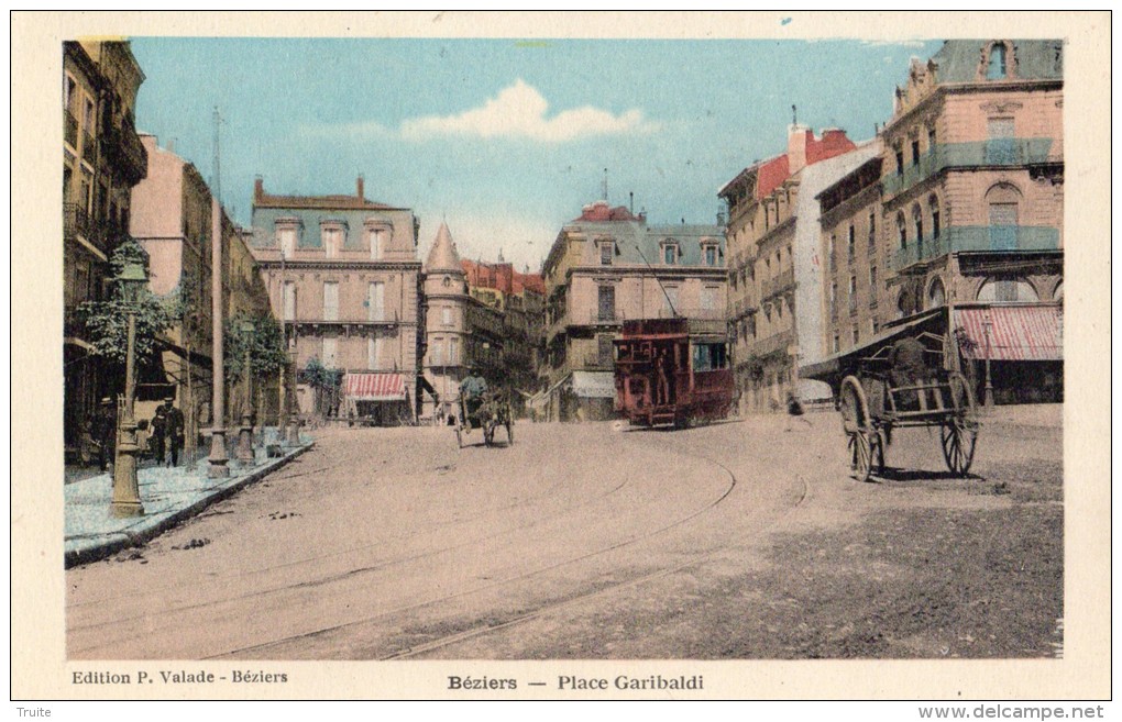 BEZIERS PLACE GARIBALDI TRAMWAY
