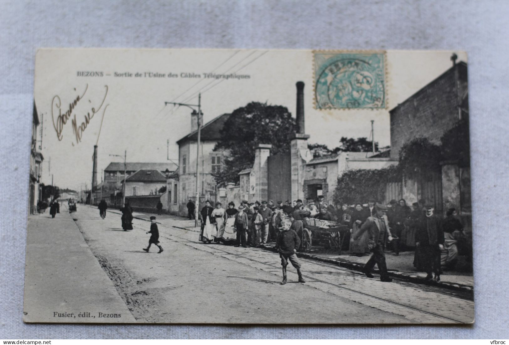 Bezons, sortie de l'usine des câbles télégraphiques, Val d'Oise 95