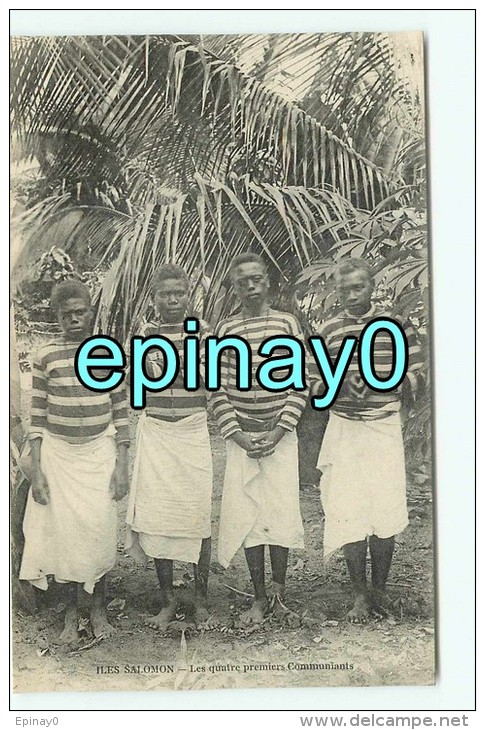 Bf - ILES SALOMON - les quatre premiers communiants