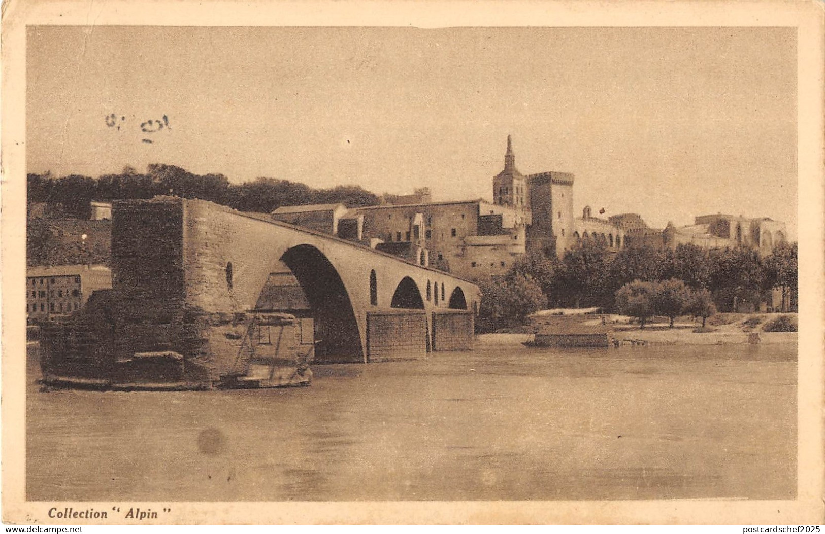 BF10380 le pont st benezet et le palais des pap avignon france        France