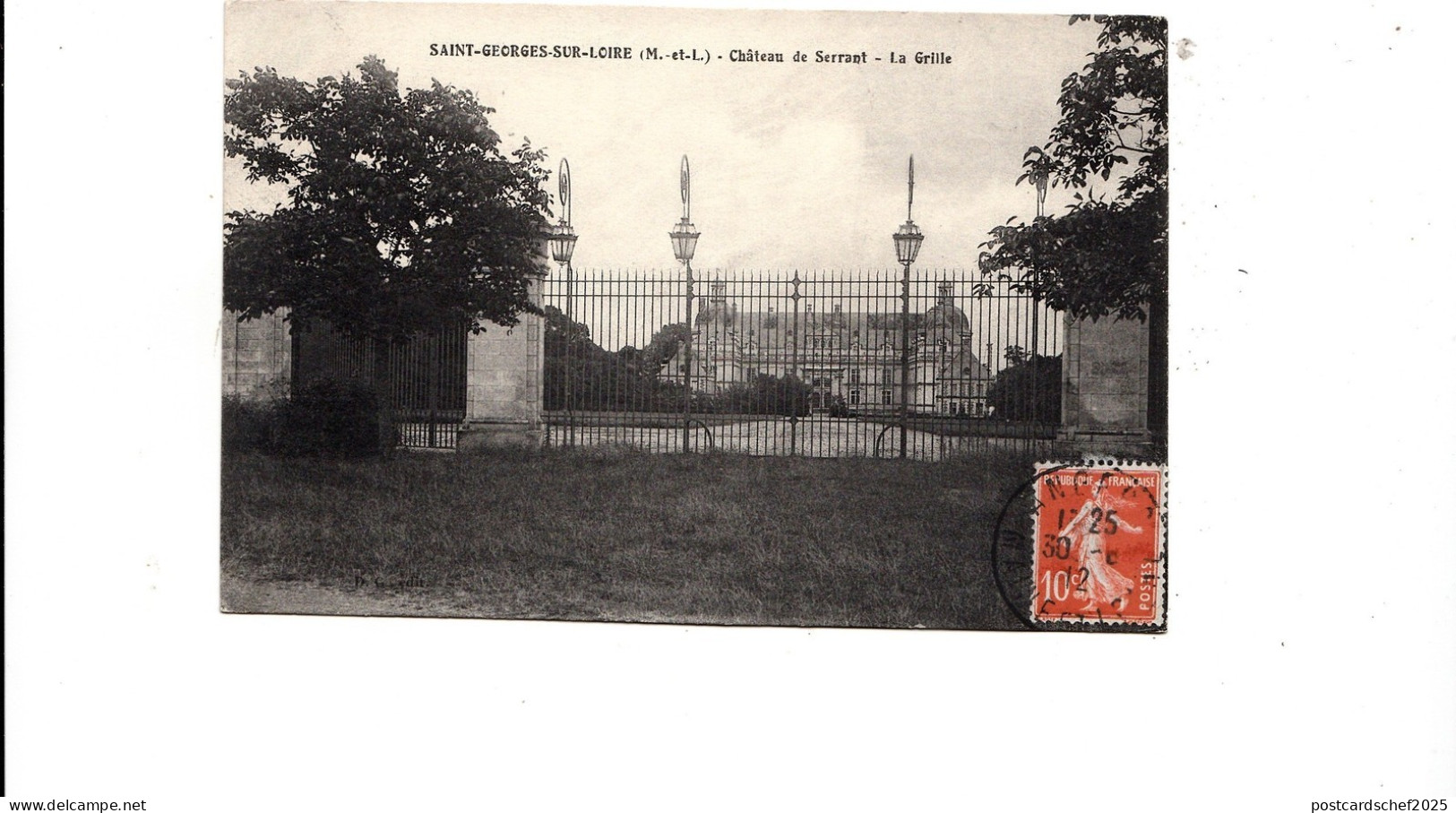 BF12226 saint georges sur loire m et l chateau de serra france front/back image