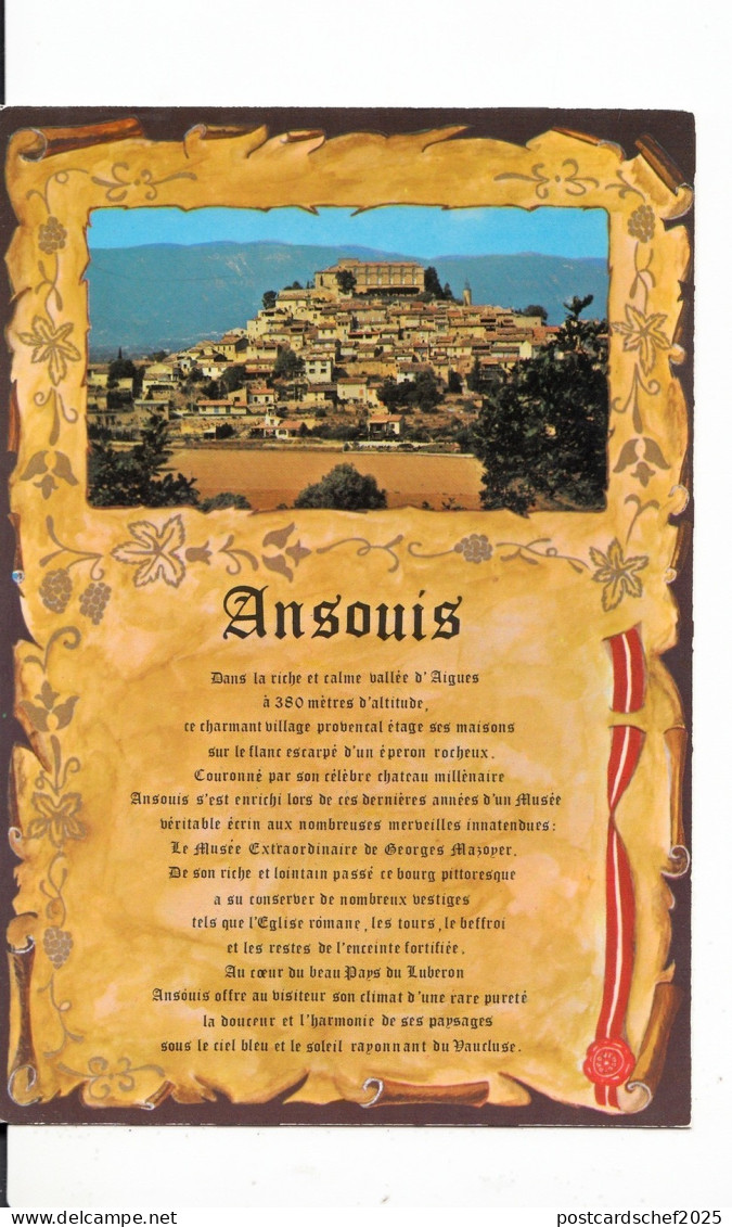 BF12792 ansouis vaucluse  france  front/back image