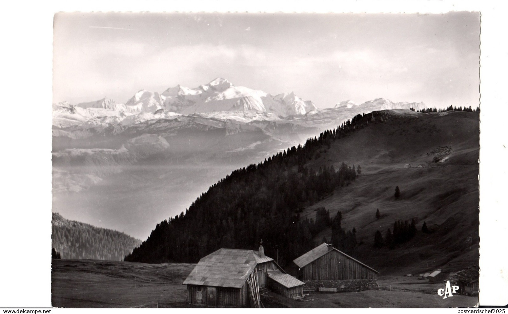 BF13530 taninges les praz de lys panorama sur la chaine france front/back image