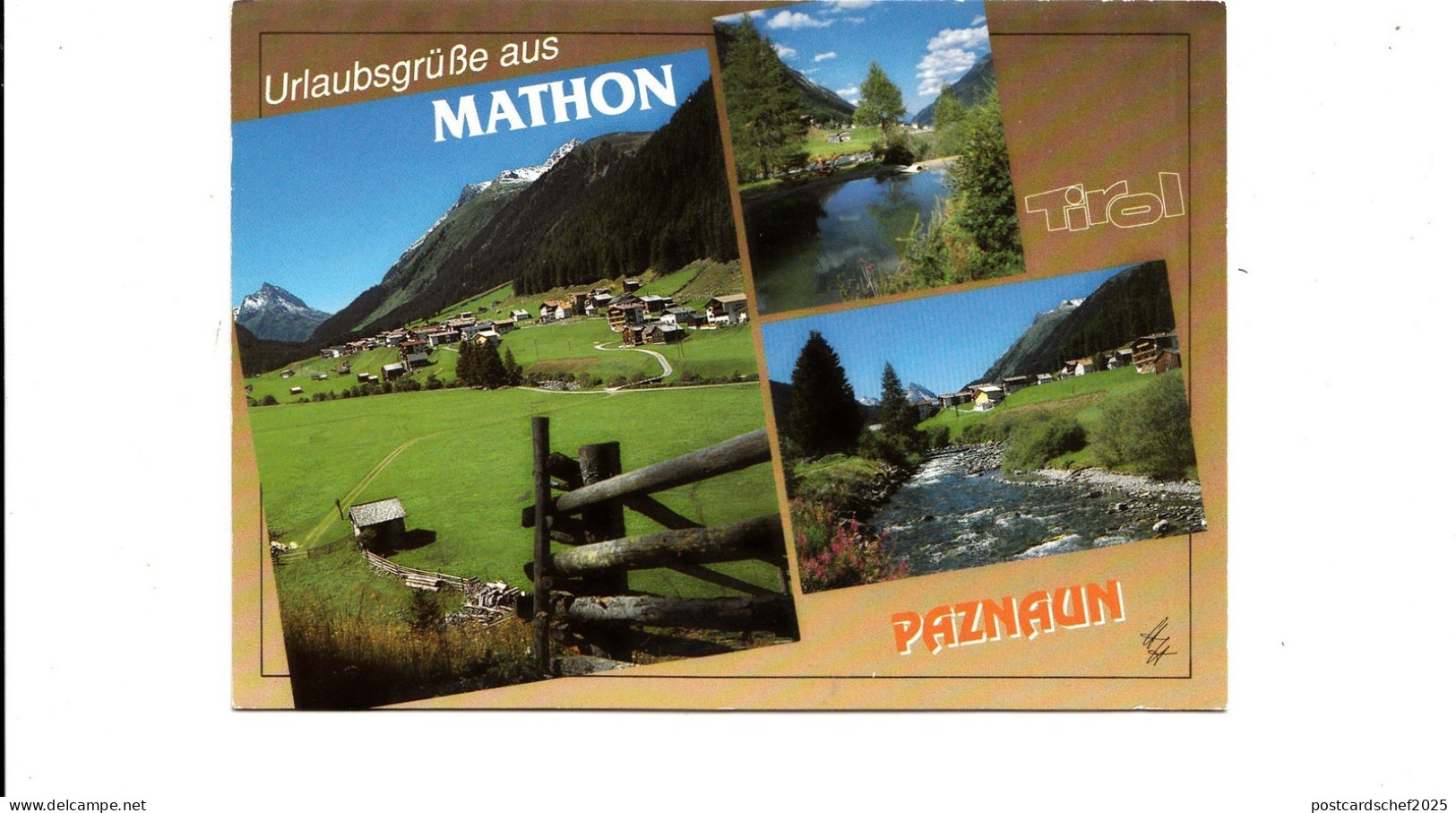 BF13568 mathon im paznaun tirol  austria  front/back image