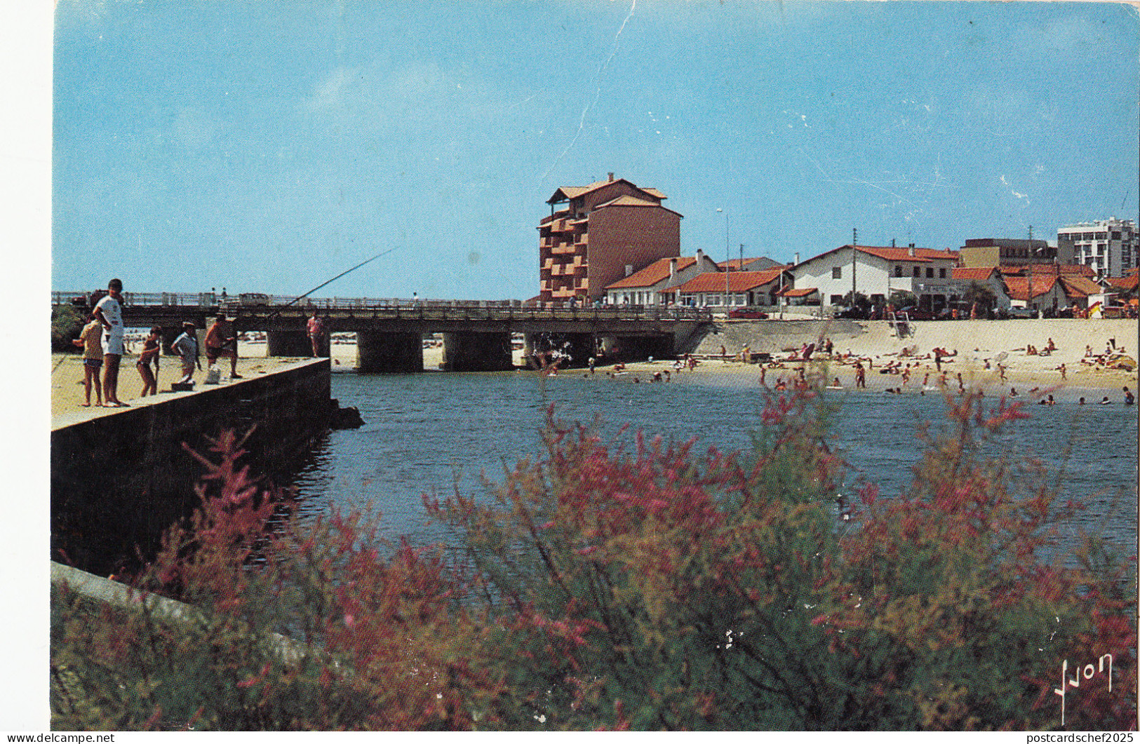 BF14115 mimizan plage landes plage u courant  france  front/back image