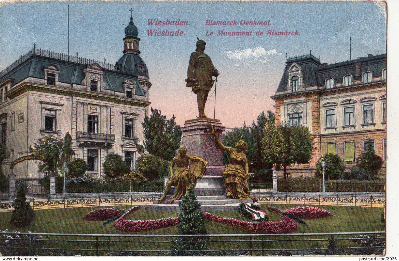 BF16690 bismark denkmal wiesbade wiesbaden  germany front/back image