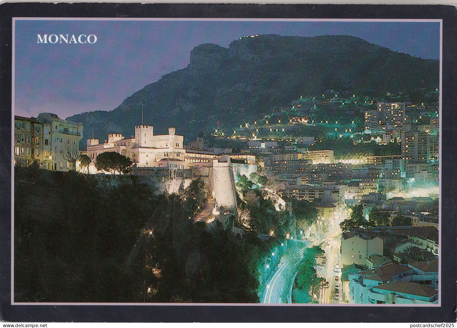 BF19507 le palais princier de nuit monaco  france  front/back image