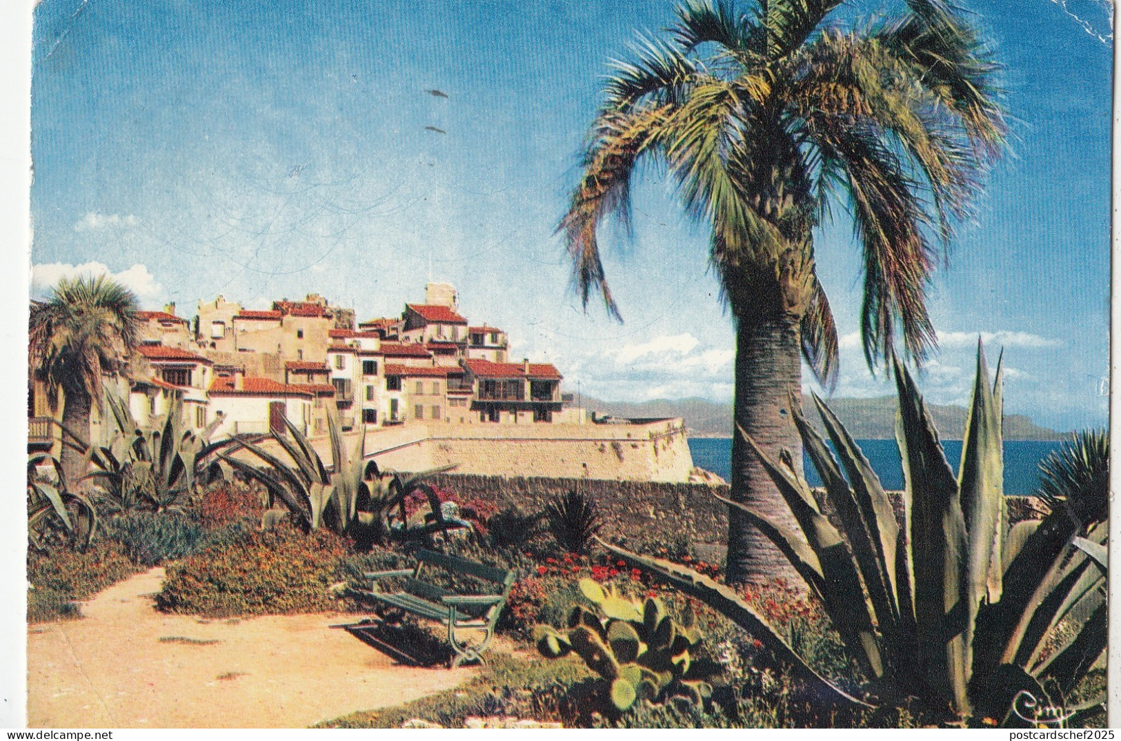 BF19770 antibes les jardins la vieille ville et ses remp france front/back image