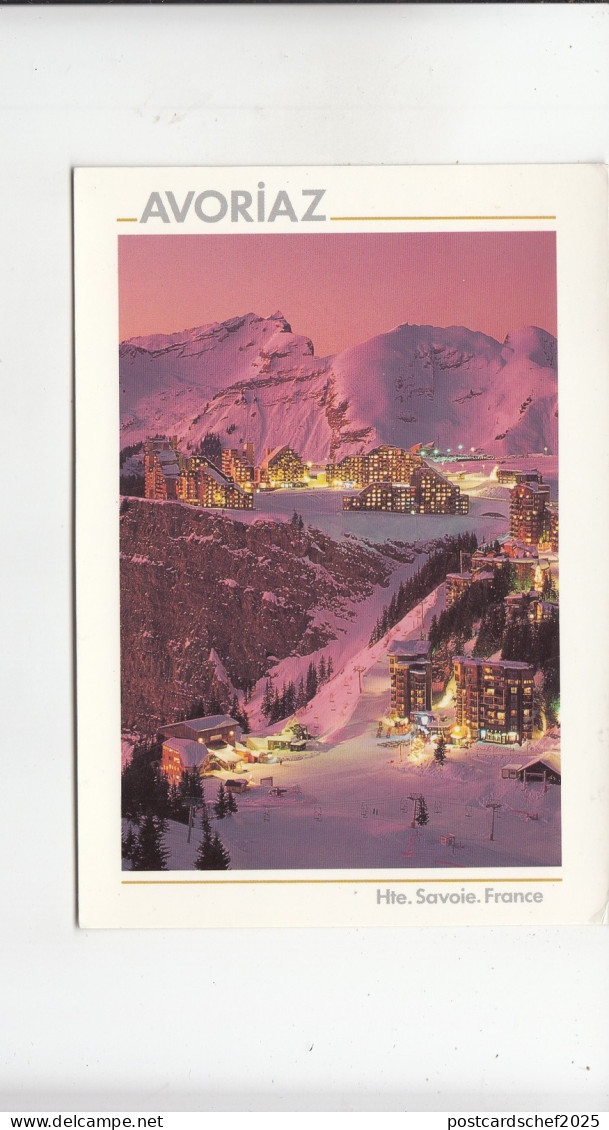 BF20356 avoriaz h s crepuscule   france front/back image