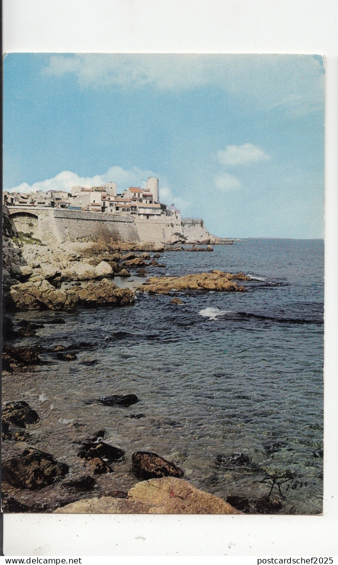 BF22321 antibes la vieille ville et les remparts   france  front/back image