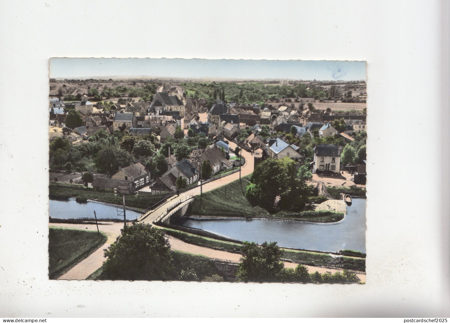 BF26602 lere cher le canal et vue generale   france  front/back image