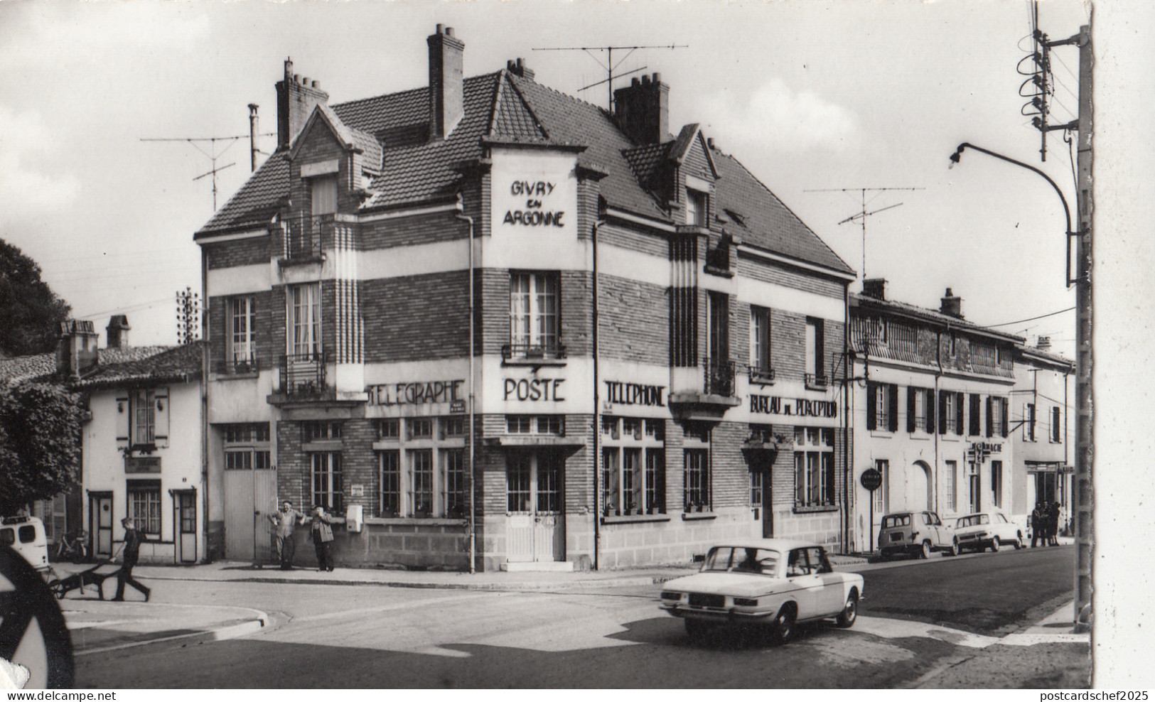 BF27210 givry en argonne marne la poste car france  front/back image