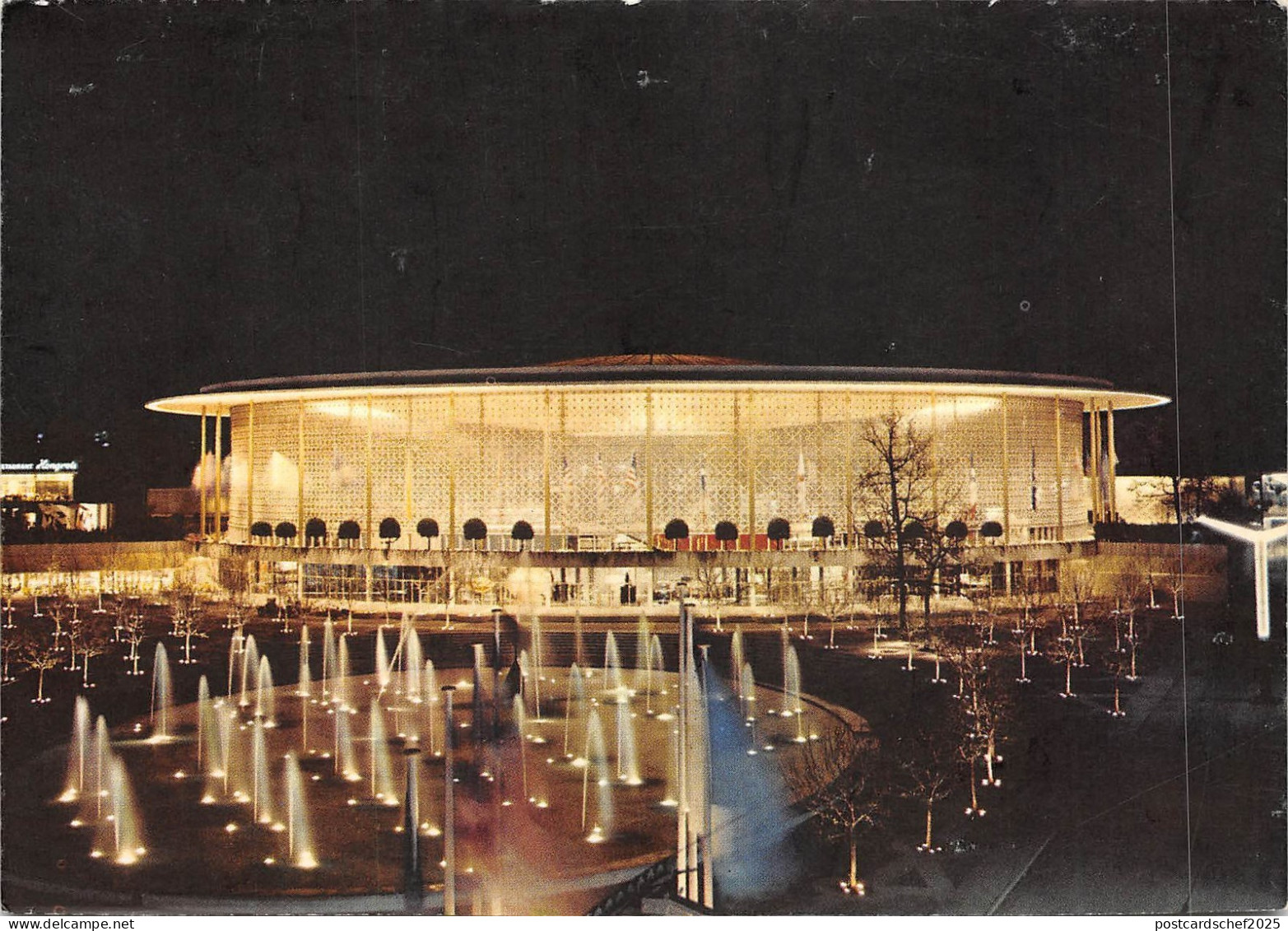 BF319 pavilion des USA la nuit bruxelles belgium