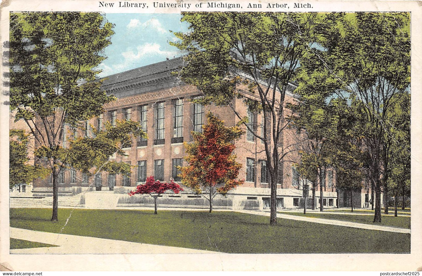 BF35932 mich ann arbor new library university of michigan  USA  front/back scan