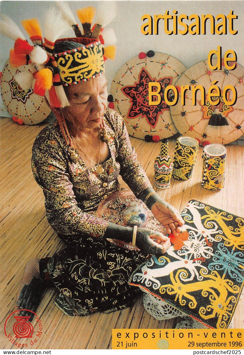 BF36282 artisanat de borneo exposition vente brunei  front/back scan