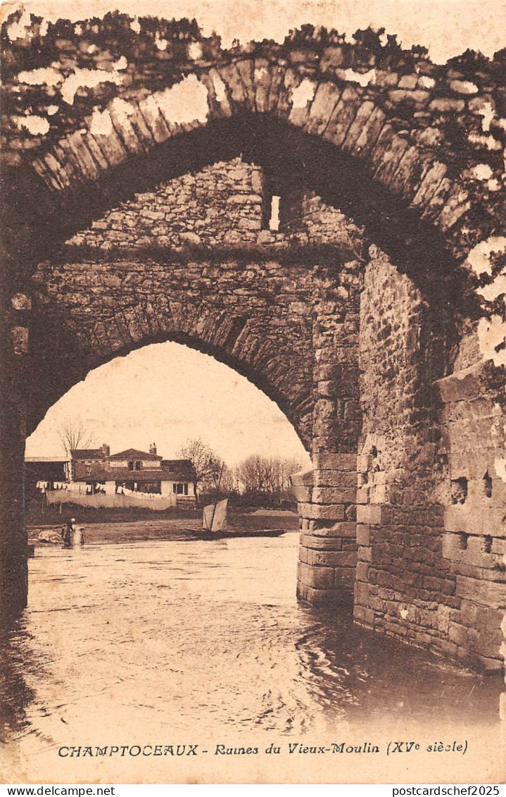 BF5129 champtoceaux ruines du vieux moulin france     France