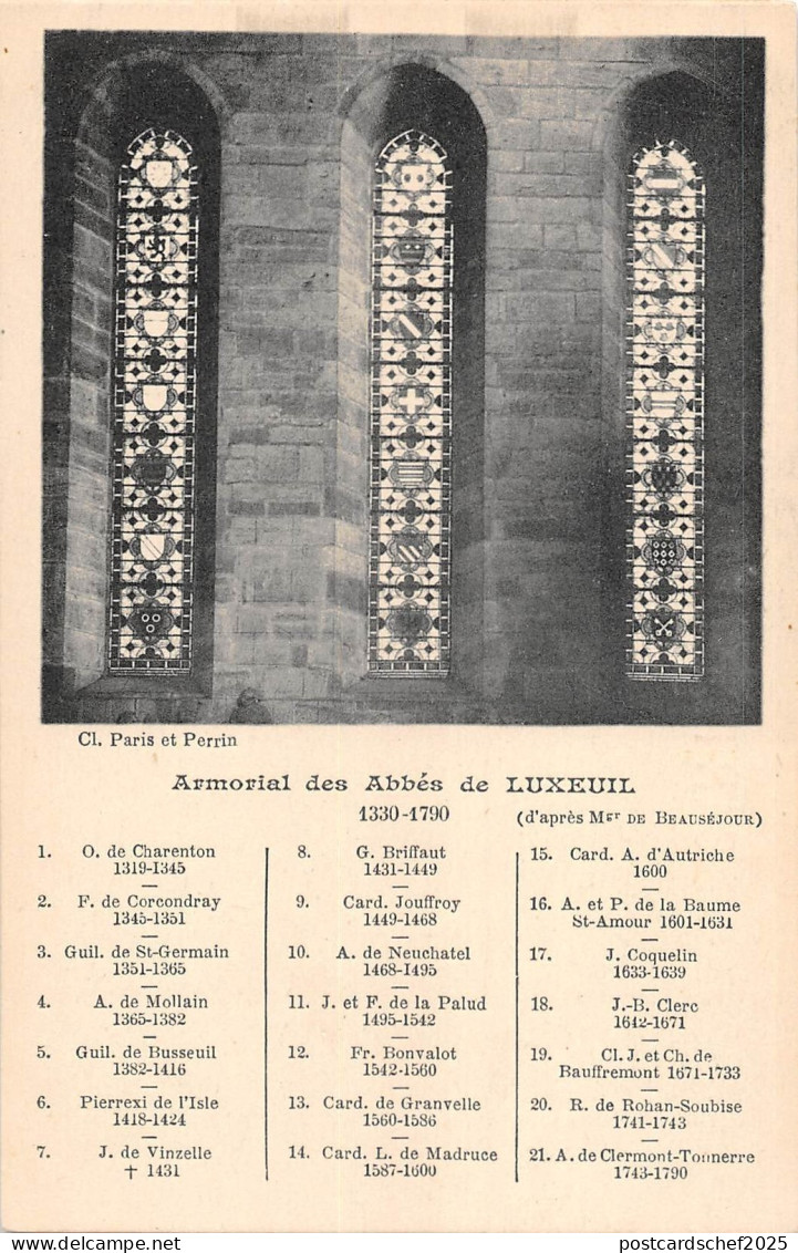 BF6940 armorial des abbes de luxeuil france       France