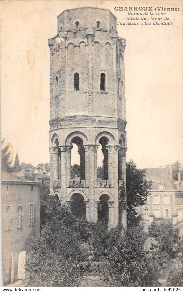 BF8127 charroux vienne ruines de la tour france      France