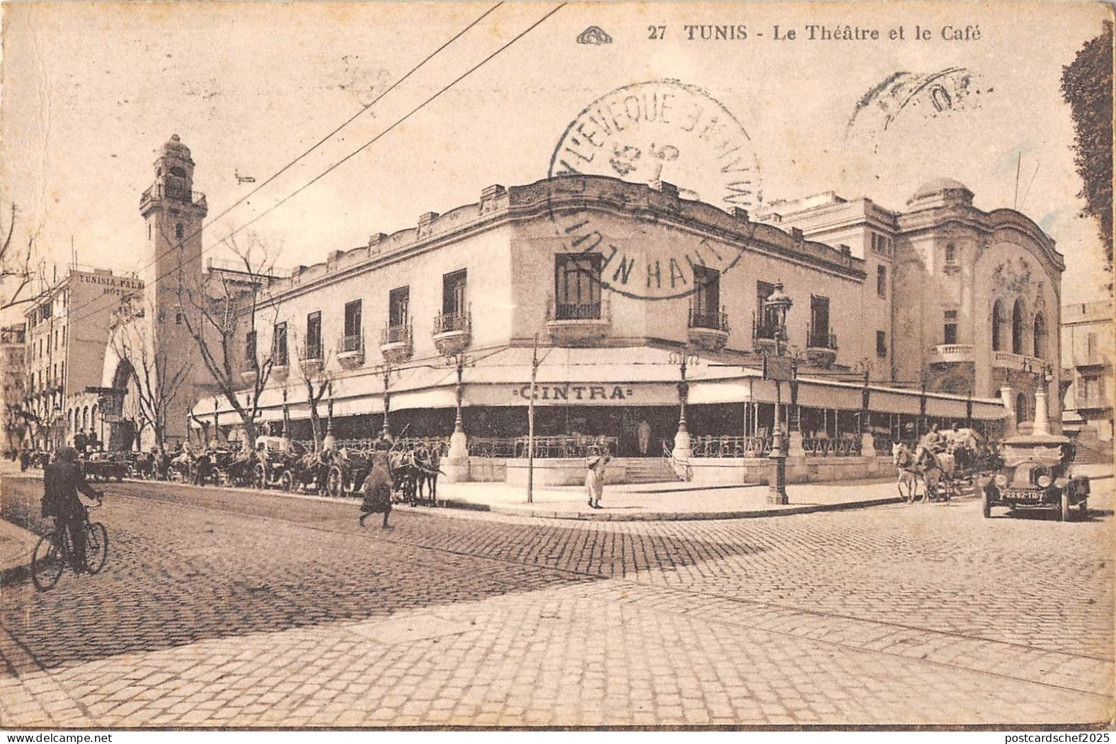 BF8543 le theatre et le cafe types chariot tunisia   Tunisia