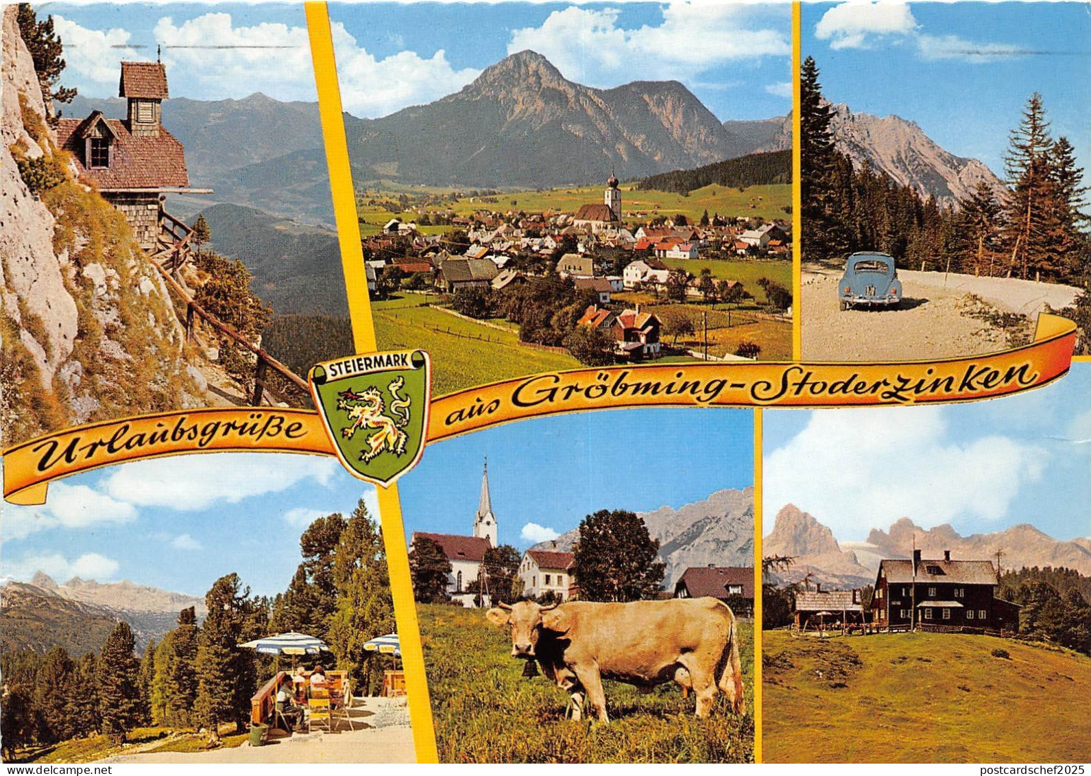 BG26793 grobming stoderzinken cow volkswagen beetle car   austria