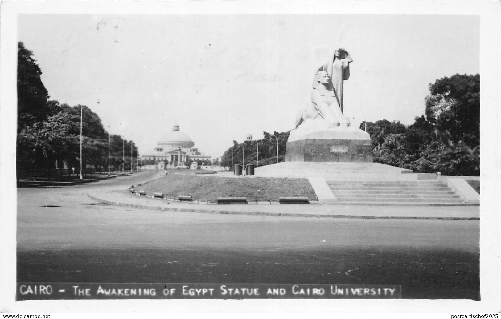 BG32744 cairo the awakening of egypt statue  and cairo university