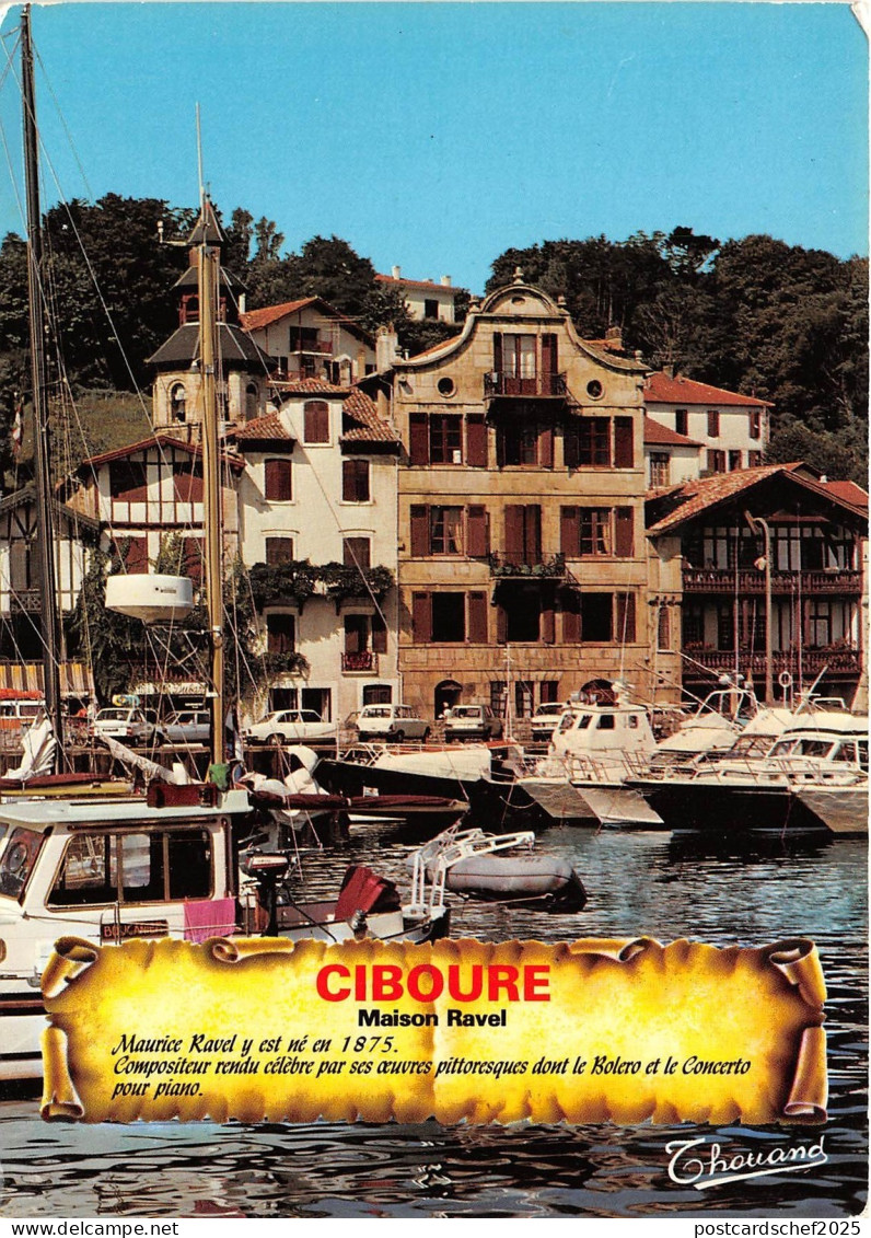 BG5561 ciboure maison ravel ship bateaux   france