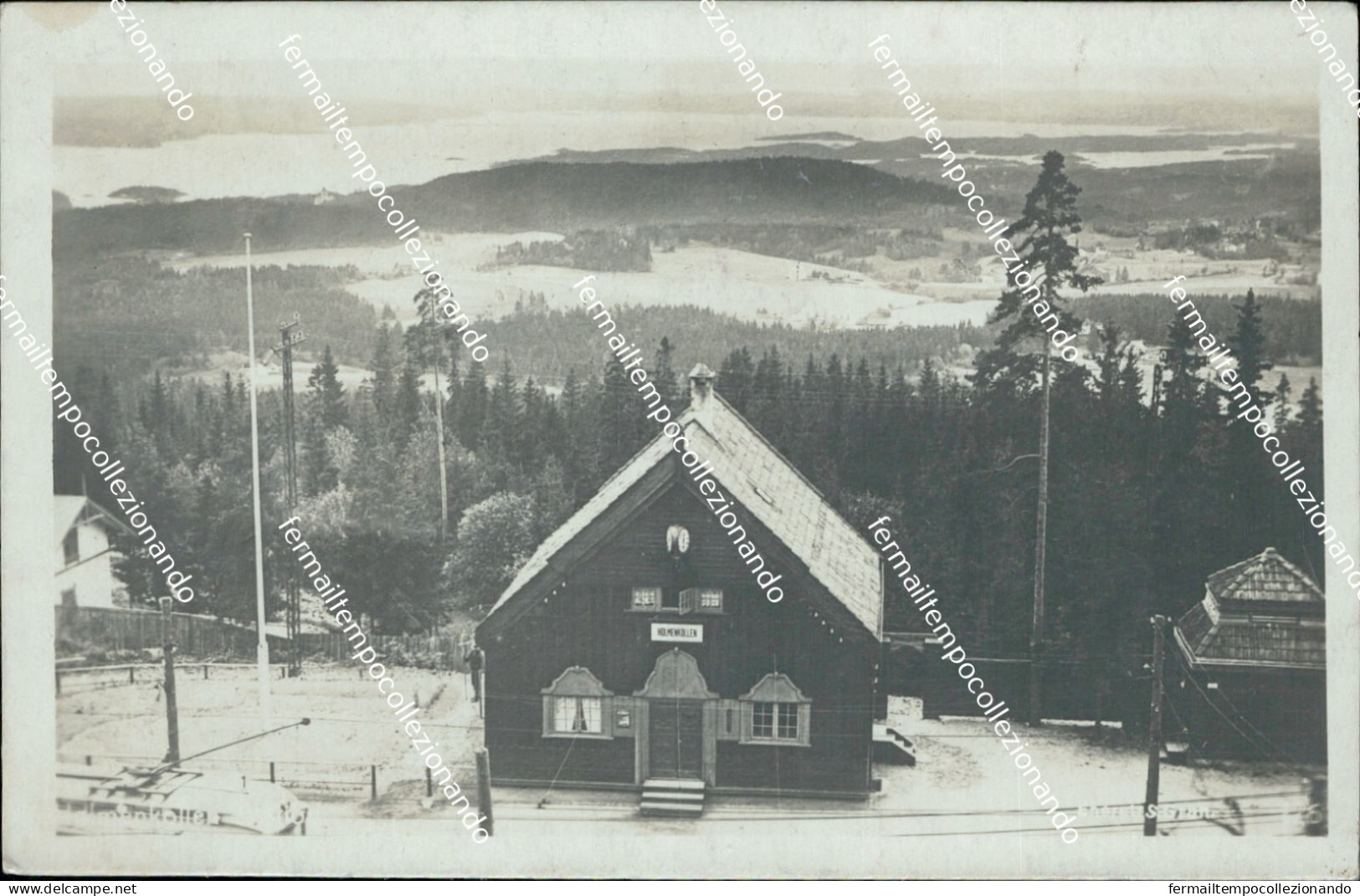 bi449 cartolina holmenkollen oslo norvegia