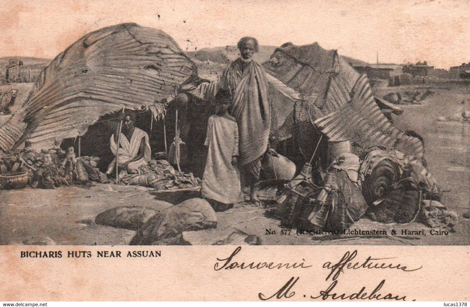 BICHARIS HUTS NEAR ASSUAN / 1907