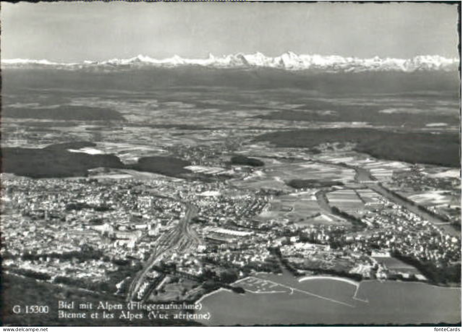 Biel Bienne Biel Fliegeraufnahme