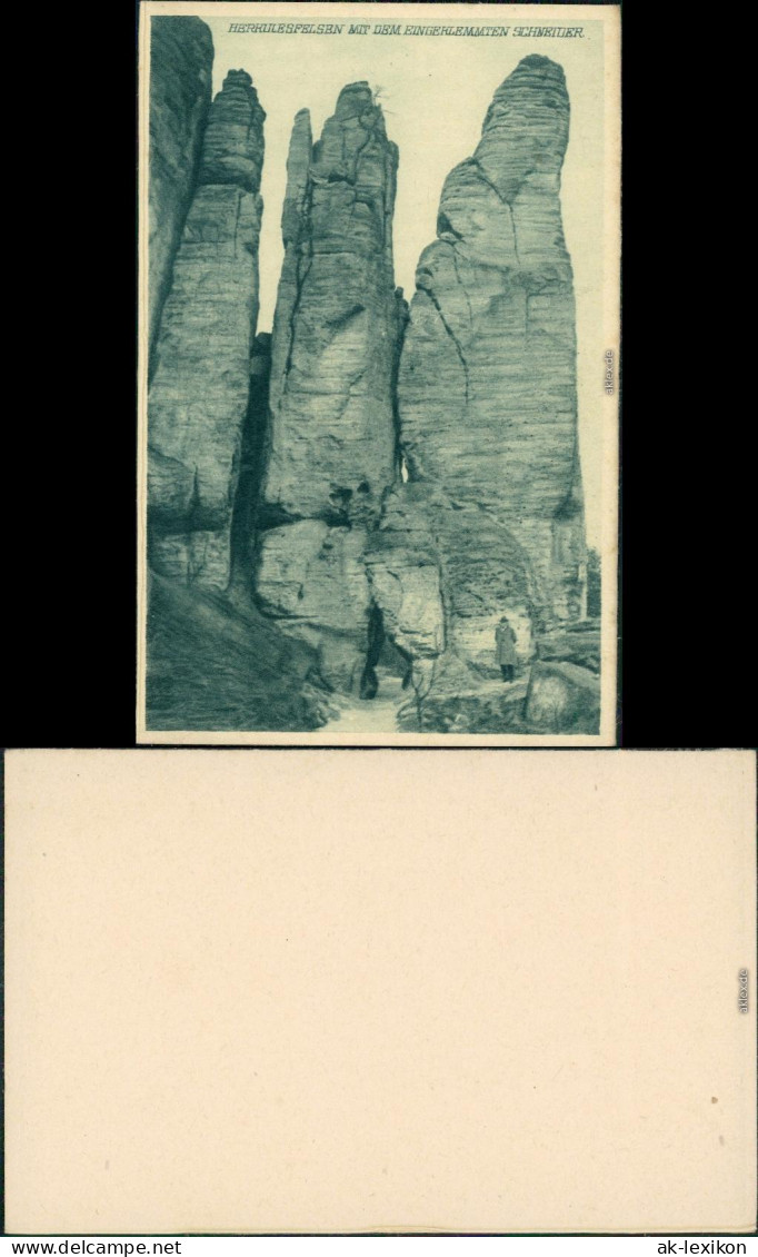 Bielatal-Rosenthal-Bielatal mit dem eingeklemmten Schneider 1929 Privatfoto