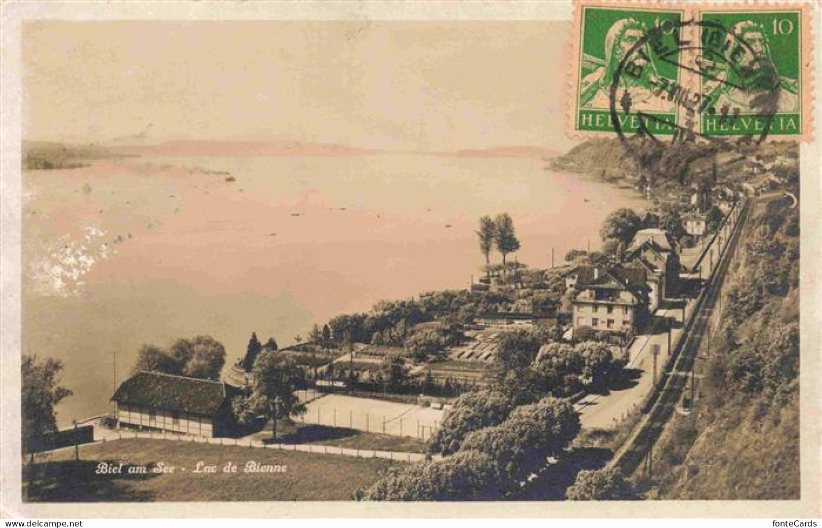 Bielersee Lac de Bienne BE Panorama