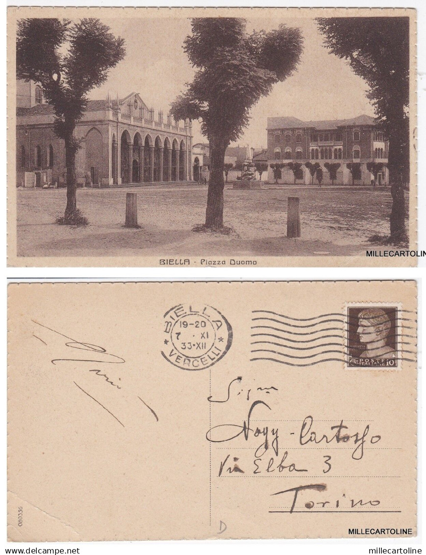 # BIELLA: PIAZZA DUOMO   1933