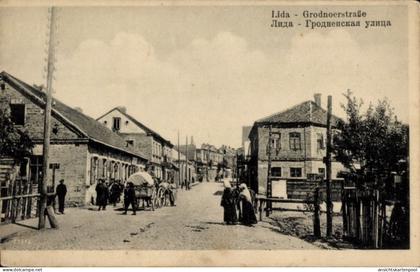 CPA Lida Weißrussland, Grodnoerstraße