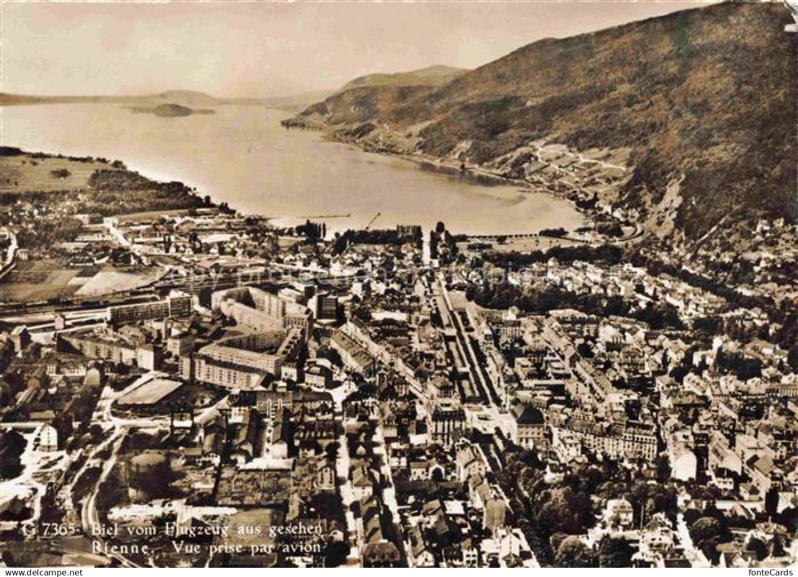 Bienne BIEL-BIENNE Fliegeraufnahme