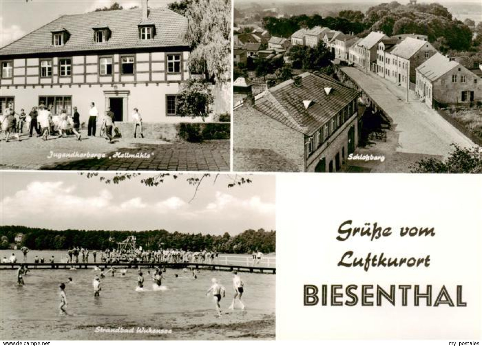 Biesenthal -Bernau Brandenburg Jugendherberge Hellmuehle Schlossberg Strandbad W