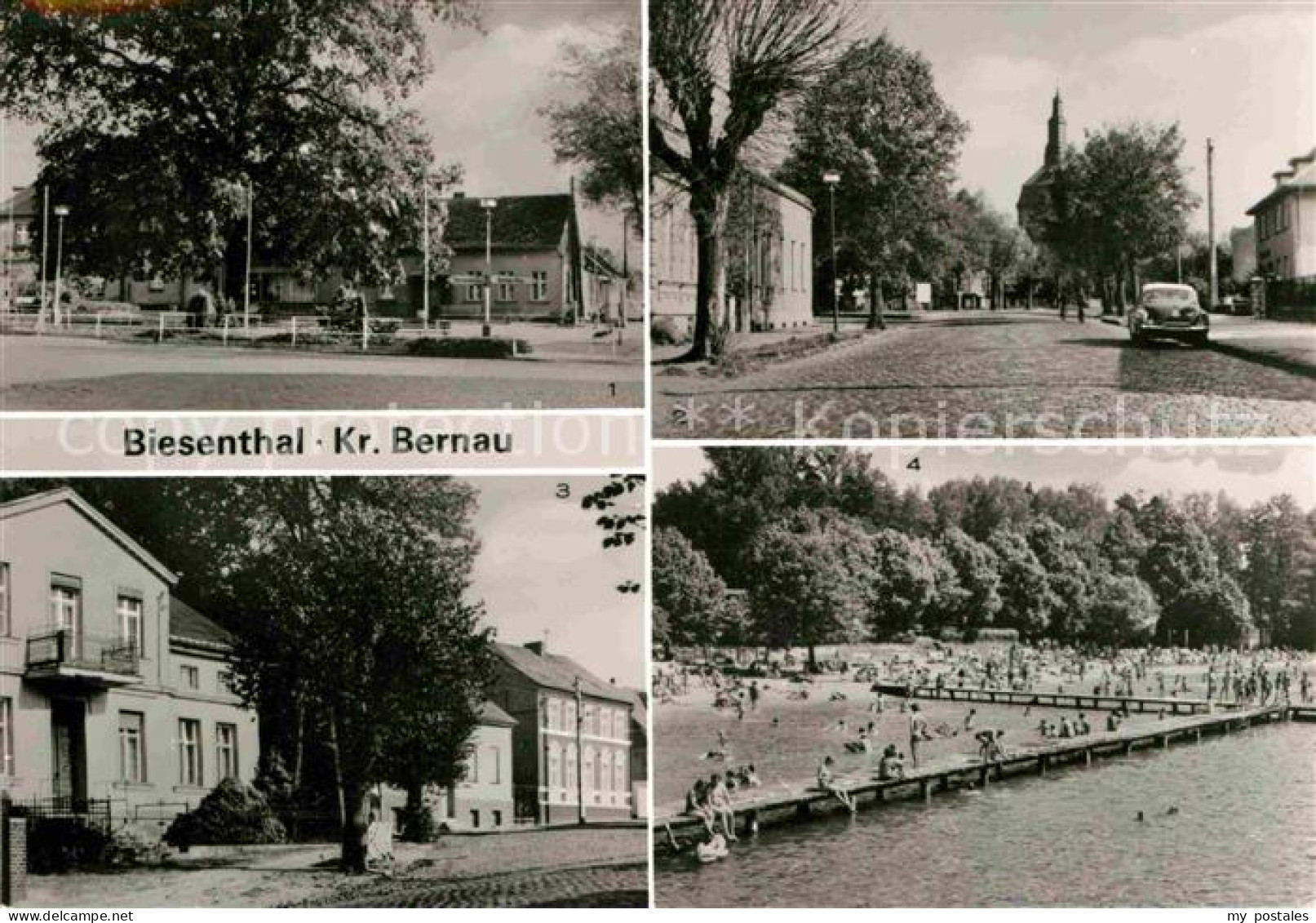 Biesenthal-Bernau Markt Ernst Thaehlmann Strasse Schulstrasse Strandbad
